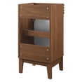 thumbnail image 4 of Modway Render 17" Particleboard Laminate Bathroom Vanity Cabinet in White/Walnut, 4 of 6