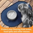 thumbnail image 7 of Dog Food Mat Anti-Slip Bowl Mats for Food and Water, High-Lips Waterproof Pet Placemat Prevent Messy Spills to Floor, Silicone Puppy Feeding Trays ，12" x 19", 7 of 7