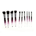 thumbnail image 1 of Conjunto de Brochas de Maquillaje Conveniente de 10 Pcs Unique Bargains para Viajes de Negocios Púrpura Marrón de Lana de Fibra Artificial Plástico, 1 of 5
