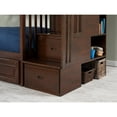 thumbnail image 3 of Columbia Staircase Bunk Bed Full over Full with 2 Raised Panel Bed Drawers in Walnut, 3 of 9