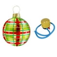 thumbnail image 1 of Christmas Inflatable Ball Funny Inflatable Balloon for Party Winter Outside Red Green Grid, 1 of 9