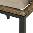 thumbnail image 5 of Elwell Wicker Outdoor 7 Piece Dining Set with Cushion, Matte Black, Light Brown, and Beige, 5 of 13