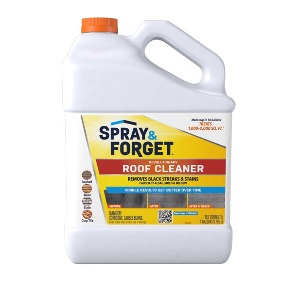 Limpiador de techos Spray & Forget, 3,78 litros, concentrado, 1 galón