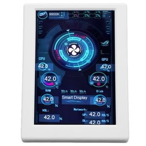 Moniteur informatique Temp 3.5 1 cm IPS Type C Éditeur de thème rotatif sans gradation CPU Moniteur de données pour le châssis de bureau