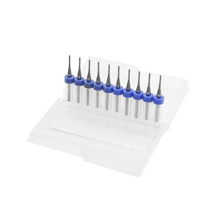 

10pcs PCB milling cutter 1.0 1.5 2.0mm fish tail milling cutter corn milling cutter tungsten carbide mini end mill engraving CNC