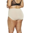thumbnail image 2 of Women's Naomi & Nicole A815 Plus Size No Show, No Lines Brief Panty (Warm Beige 3X), 2 of 4