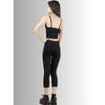 thumbnail image 3 of SET DE CABRI Y BLUSA STRETCH NEGRO PARA MUJER UNITALLA, 3 of 5