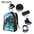 thumbnail image 5 of Haiem Tropical Paradise Window View Backpack - Stylish and Durable 15-inch Laptop Backpack with Waterproof Oxford Fabric, 5 of 8