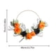 thumbnail image 3 of Fiudx Decoraciones navideñas para interiores Anillo de hierro de Halloween, anillo de rosa de calabaza, anillo de flor de arte de hierro simulado, decoración del hogar, decoración para colgar en la v, 3 of 7