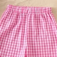 thumbnail image 6 of CAUYDY Toddler Baby Girl Summer Clothes Outfit Funny Letter T Shirt Top Short Set Infant Girl Clothes 6 12 18 months 3T 4T 5T Short T-shirt Sets (Sizes 6-12 Months,H03-Pink), 6 of 9