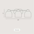 thumbnail image 4 of Avec 22-in 3-Light Brushed Nickel Bath Contemporary Vanity Light, 4 of 11