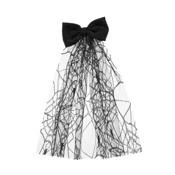 Way to Celebrate Halloween Hair Bow with Spider Web Tulle, 1 Piece