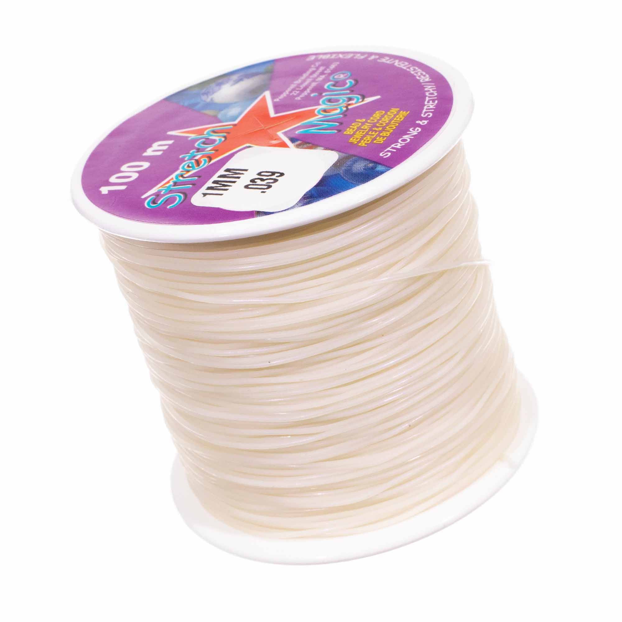 Craft County Stretch Magic Cord for DIY Bracelets, Necklaces, and More
