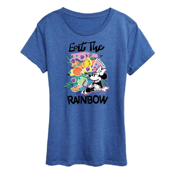 Disney - Eat the Rainbow Minnie - Women's Short Sleeve Graphic T-Shirt