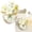 B, variant on 1PC Mini Chinese Glass Flower Arrangement, Artificial Rose Bouquet with Vase, DIY Crafts Flower for Mother’s Day, Home Office Tabletop Decoration