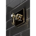 thumbnail image 3 of Kingston KS3042BAL Heirloom Single-Handle Three-Way Diverter Valve with Square Trim Kit in Polished Brass, 3 of 9