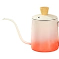 thumbnail image 6 of TISHITA 350ml Gooseneck Pour over Coffee Kettle Stainless Steel for Baristas Sturdy Ergonomic Handle 2.8x3.2inch Versatile Tea Kettle Gradient Red, 6 of 8