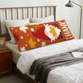thumbnail image 4 of Honeii Happy Thanksgiving Three Gnomes Print Long Body Pillowcase 20x54 in,Body Pillow Cover with Zipper,Large Body Pillowcase,Soft Bed Decorative, 4 of 7