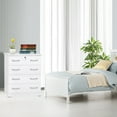 thumbnail image 7 of Better Home Products Cindy 4 Drawer Chest Wooden Dresser with Lock in White, 7 of 7