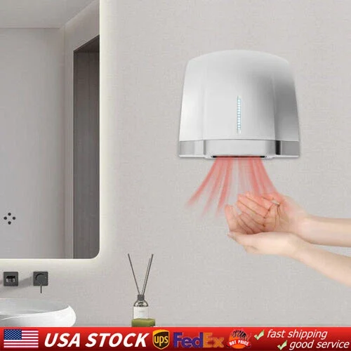 Automatic Hand Dryer 1800W High Speed Hot Air Wiper for Commercial Home Bathroom