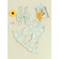 thumbnail image 2 of Suealasg Kids Toddler Girl Pants Set Outfits Sleeveless Cami Tops + Daisy Print Pants Set 2Pcs Little Girl Summer Clothes 1-5 Years, 2 of 9