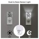 thumbnail image 3 of Balery Monochrome Botanical Illustration Luz Nocturna LED con Sensor Automático, Enchufe con Sensor Crepuscular, Luz Suave de 0.5W para Dormitorio, Pasillo, Baño-UK, 3 of 7