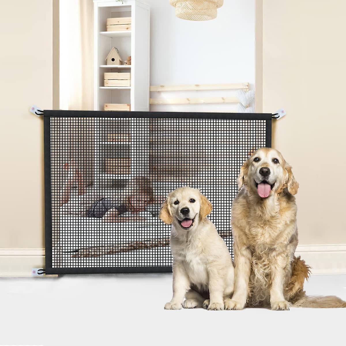 Active Dog Gates For The House Mesh Baby Gates For Stairs Doorways No Drilling Pet Gate Puppy Gate Ortable Safety Fence Other