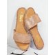 thumbnail image 3 of Round Toe Rhinestone Flat Sandals, 3 of 4