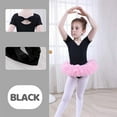 thumbnail image 4 of Huowey Kids Short Sleeve Glitter Dance Ballet Tutu Leotard Ballerina Outfits For Girls Toddler Fashionable Dailywear, 4-5 Years, 4 of 5