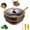 (1PC-A), variant on 12in Titanium Alloy Non-stick Pot with Lid, Multi-purpose Deep Saute Frying Pan with Steamer Basket, Metal Construction Cookware with Ergonomic Stay-Cool Handles for Cooking & Frying(1PC-A)