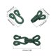 thumbnail image 2 of Coser Ganchos y Ojo, 12uds - Poliéster Cubierto Coser Ganchos y Ojos Cierre para Ropa, Sujetador, Falda, Costura Bricolaje Artesanía (Oscuro Verde, 27mm Longitud), 2 of 6