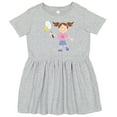 thumbnail image 3 of Inktastic Tennis Girl Girls Toddler Dress, 3 of 5