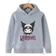 thumbnail image 2 of Sudadera informal de calle kawaii con dibujos animados de Hello Kitty Kuromi para niños y niñas de 3 a 14 años, sudadera con capucha para deportes al aire libre para niños, 2 of 5