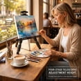 thumbnail image 4 of MXG Portable Display Painting Easel Stand,17-61 Inch Height Adjustable Aluminum Art Easel with Bag for Tabletop & Floor Drawing or Displaying,Silvery, 4 of 9