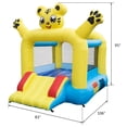 thumbnail image 2 of Canddidliike Inflatable Jumping Castle for Kids Toddler, Tiger Pattern Bouncer with Slide and Blower, 2 of 6