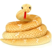 Giant Boa Constrictor Large Stuffed Animal Snake Giant Snake Plush Realistic Stuffed Snake Toy 80 Inch Lifelike Snake Gifts for Kids Birthday Party Prank Props