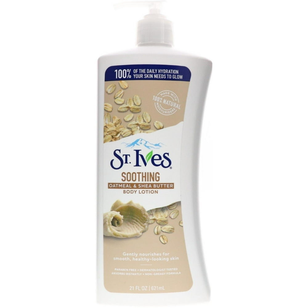 4 Pack St. Ives Soothing Oatmeal & Shea Butter Body Lotion 21 oz