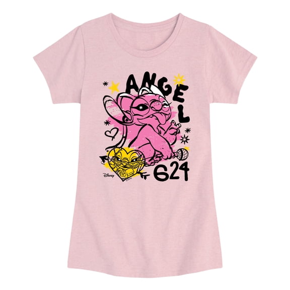 Disney - Angel Sketchy - Youth Girls Short Sleeve T-Shirt
