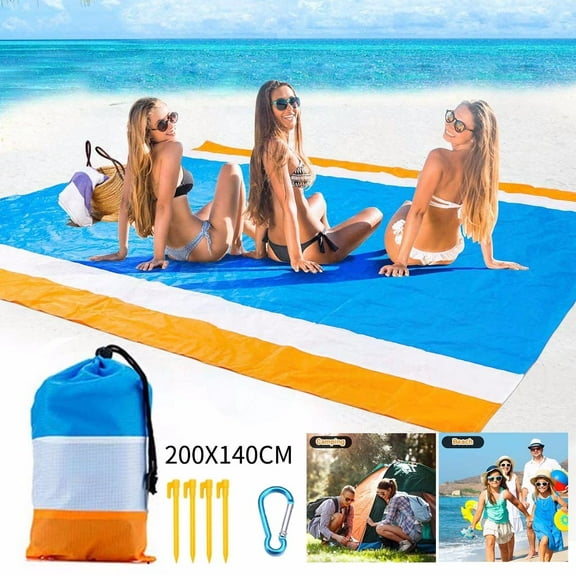 Clearance! Boovnll Picnic Blanket, 55x79" Extra Large Waterproof Portable Foldable Thicken Picnic Blanket, Beach Blanket, for Outdoor, Beach, Camping, Travel, Grass, Outdoor Blanket