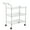3-layer high handle, variant on Utility Cart Service Cart – Heavy Duty Steel Rolling Cart, Commercial Service Trolley with High or Low Handle, Multipurpose Storage Cart for Office, Restaurant, Kitchen – 2-Layer Low Handle