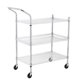 thumbnail image 1 of Carro Utilitario de Cocina, 2 Niveles, Carro de Servicio de Acero Inoxidable con Ruedas y Estante para Lavandería, Garaje, Baño, 1 of 7