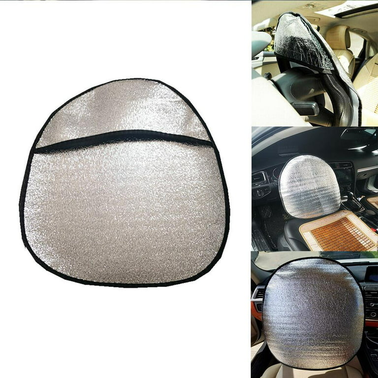 Universal 44x50cm Aluminum Foil Thickened Sunscreen Steering Wheel Cover  Car Steering Wheel Sun Protection Cover Car Accessories