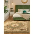 thumbnail image 5 of Unique Loom Versailles Collection Area Rug - Henry (6' 1" Square Green/Cream), 5 of 7