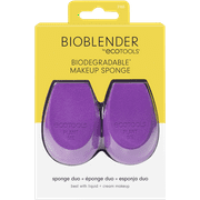 EcoTools Bioblender Makeup Sponge Duo, For Liquid and Cream Foundation, Biodegradable, 2 Count