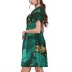 thumbnail image 2 of Disketp Green Gold Glitter para Vestido de Manga Corta para Mujeres, Vestidos de Verano para Mujeres, Casual y Holgado para la Playa, 2 of 6