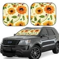 thumbnail image 1 of Vsdgher Sunflowers And Butterflies Print Car Windshield Sun Shade, Reflective Sunshade Window Sunshade Sun Visor Protector Fit for Cars,Trucks,SUVs-Large, 1 of 6