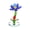 Blue, variant on WYZCTTD Crystal Flower Figurine with Ladybug, Handcrafted Glass Lotus Sculpture on Mirror Base, Decorative Floral Tabletop Collectible