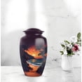 thumbnail image 6 of Beach Cremation Urns For Adult Male & Femla - Sunset Keepsake Urns For Human Ashes Adult Man - 1 Large 10 Inch - Funeral Urn For Mom, Purple Urn For Human Ashes Set Of 4, 3 Inch Small, 6 of 7