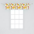 thumbnail image 2 of Ambesonne Fruits Window Valance, Fresh Citrus Kiwi Lemon, 54" X 12", Earth Yellow Lime Green, 2 of 3
