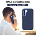 thumbnail image 5 of Petocase for Samsung Galaxy S23 Plus Case,with 2 Pack Screen Protector+2 Pack Camera Lens Protector Heavy Duty Shockproof Full Body Protection Phone Cover,Navy Blue, 5 of 7
